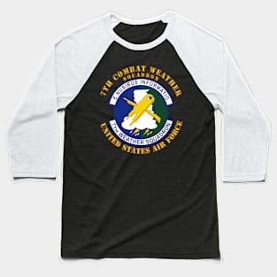 7th Combat Weather Squadron Baseball T-Shirt